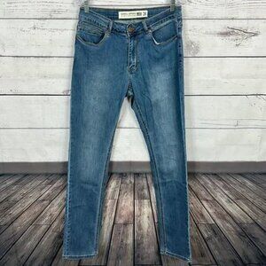 Barbell Mens Jeans size 28 Blue Skinny inseam 33